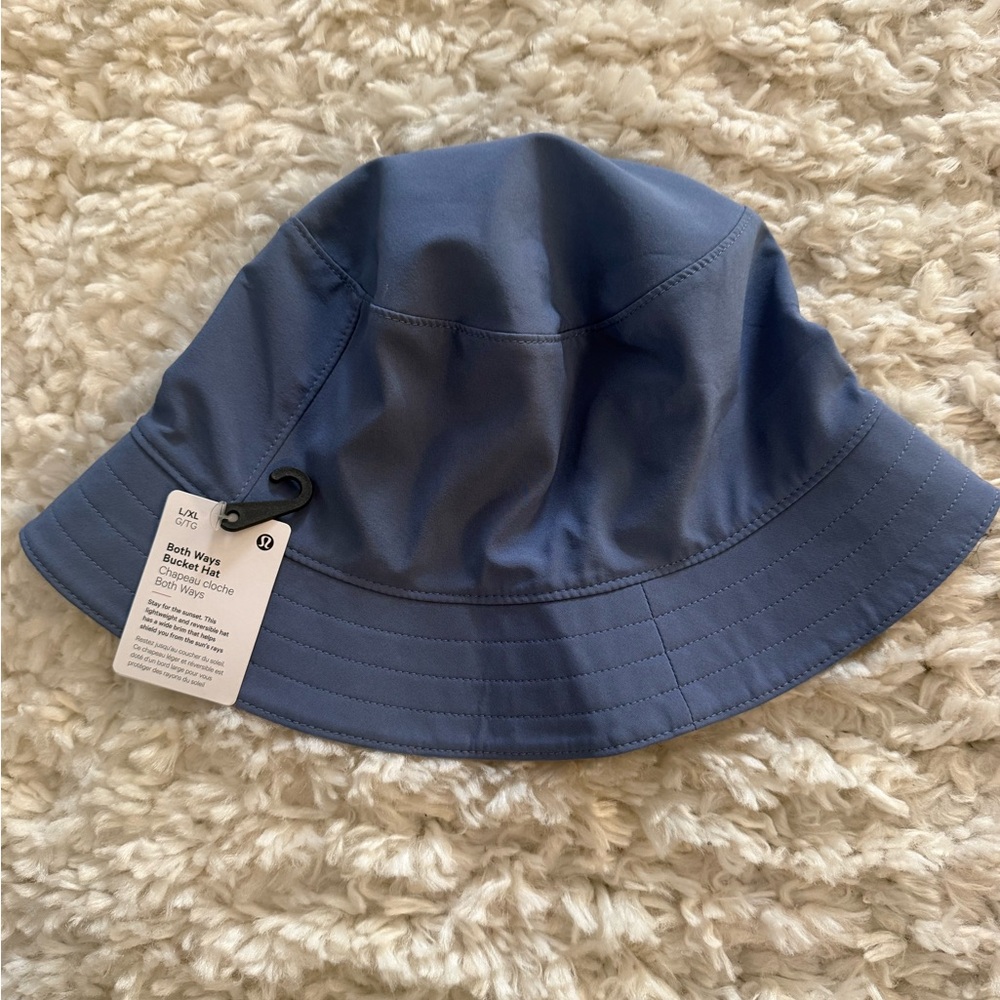 lululemon athletica Kids Blue Bucket Hat  Reversible Design Size L/XL New